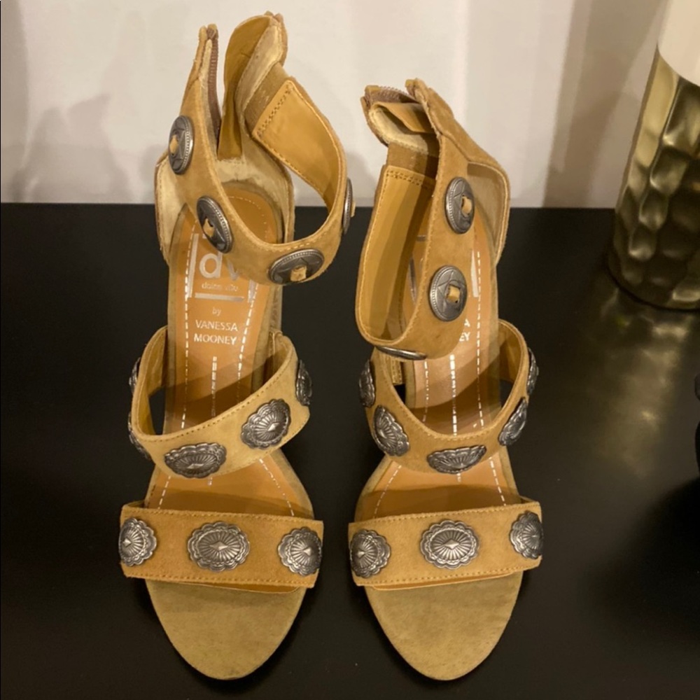 Dolce Vita x Vanessa Mooney concho shell heels